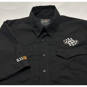 5.11 Tactical DSR Racing Mens Short Sleeve Button Shirt Size Small 5 11 Black